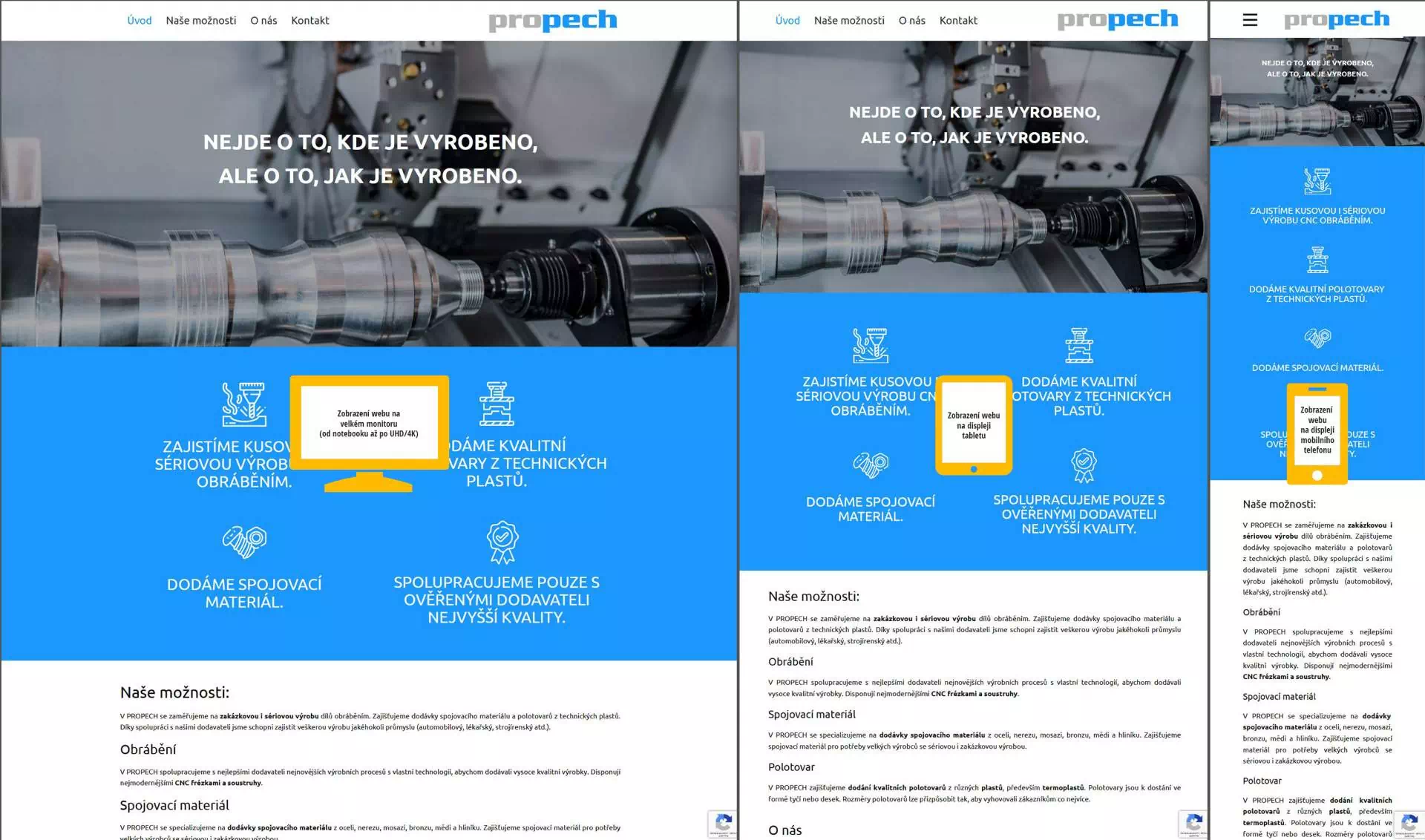 Reference Web - CNC obrábění